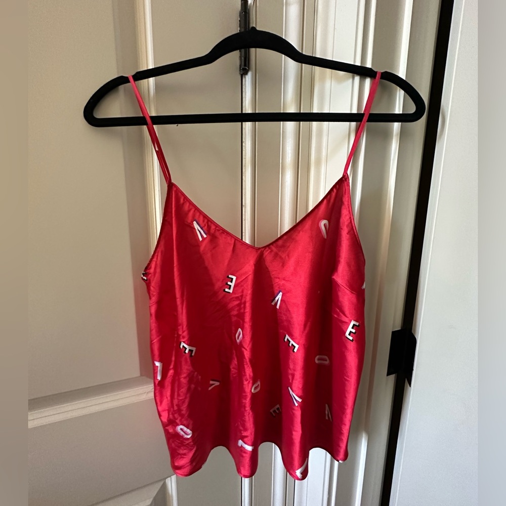 Satin tank top